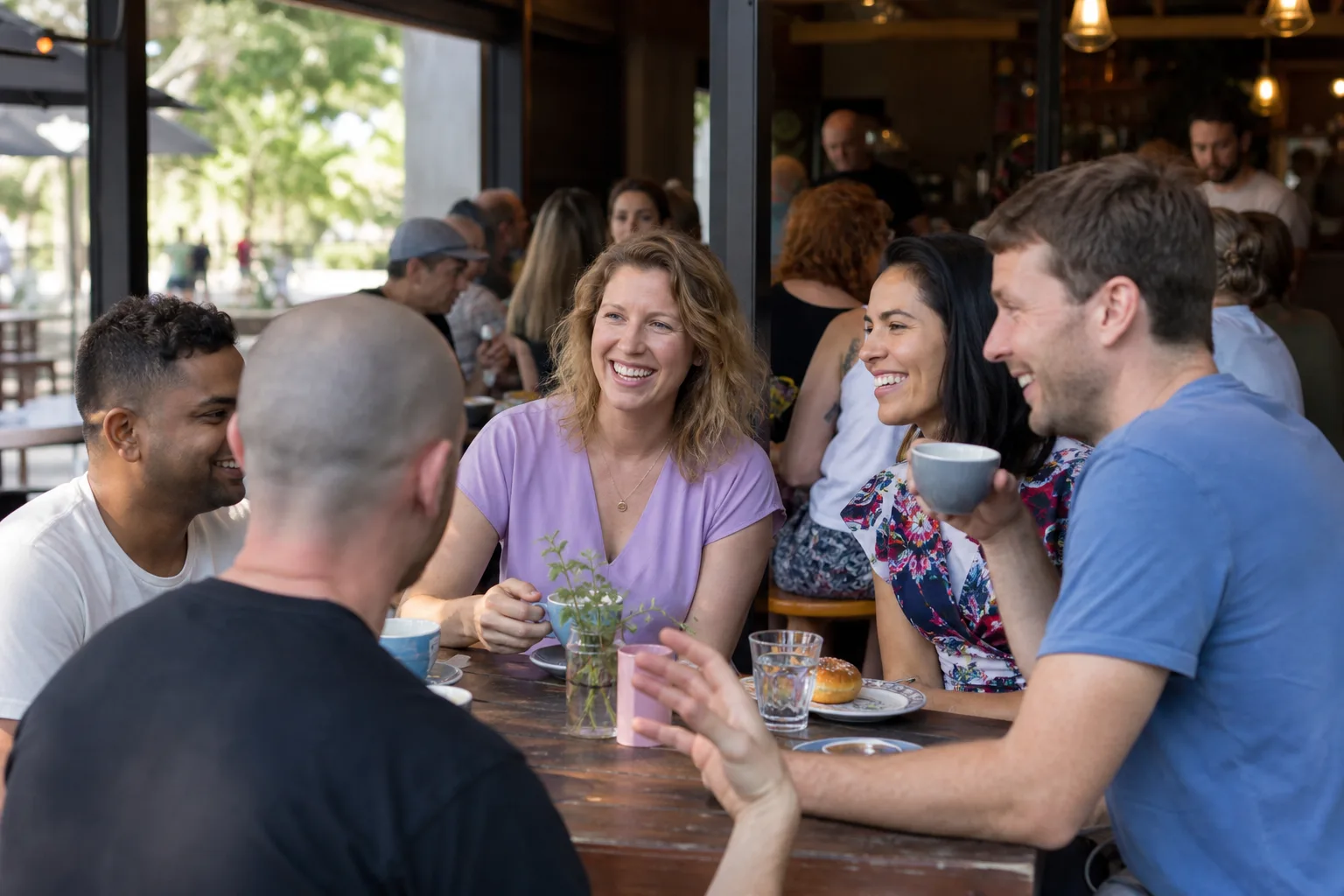 People chatting at a relaxed singles night in County Durham